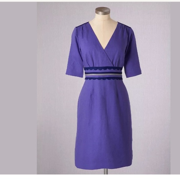 Boden Dresses & Skirts - Boden scallop trim dress